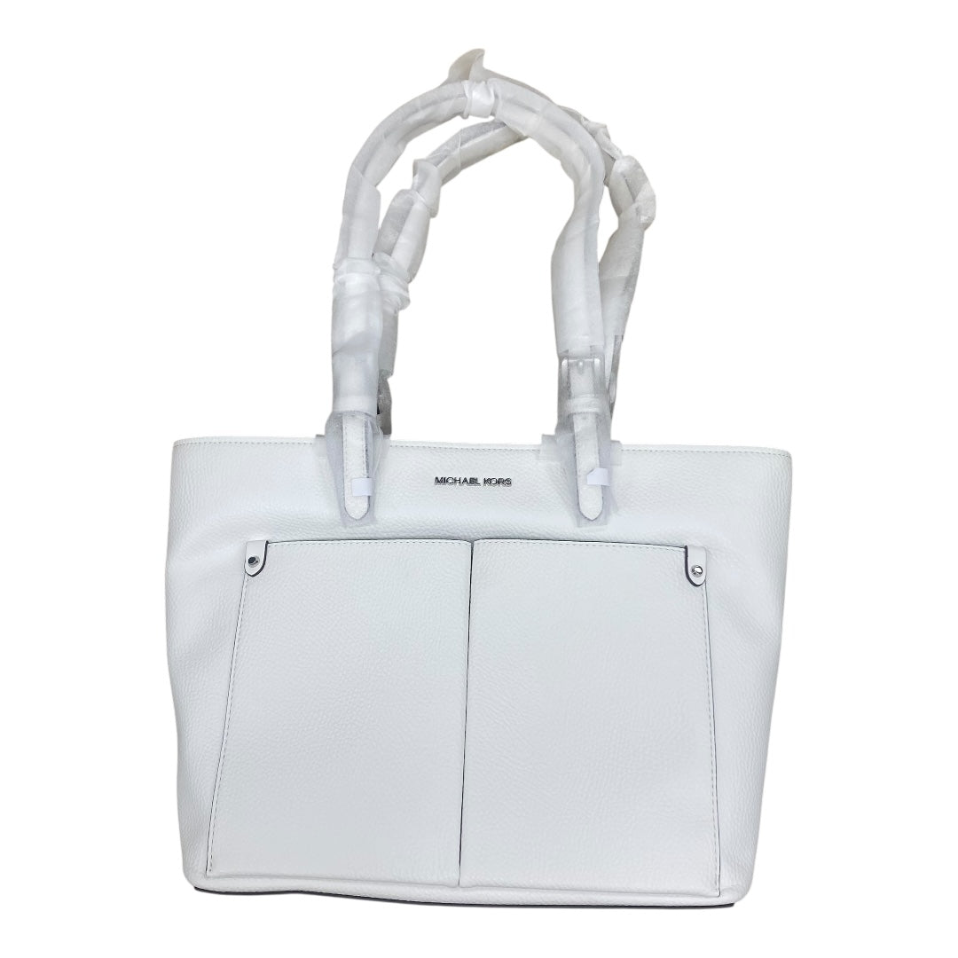 Handbag Designer By Michael Kors In White, Size:Medium