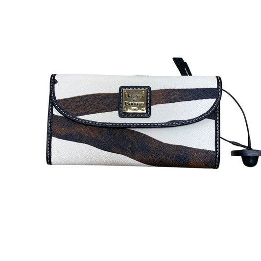 Wallet Designer By Dooney And Bourke In Brown & White, Size:Medium
