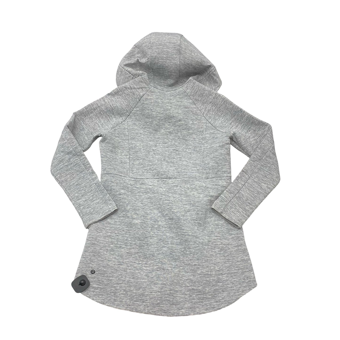 Athletic Jacket By Lululemon In Grey, Size:6