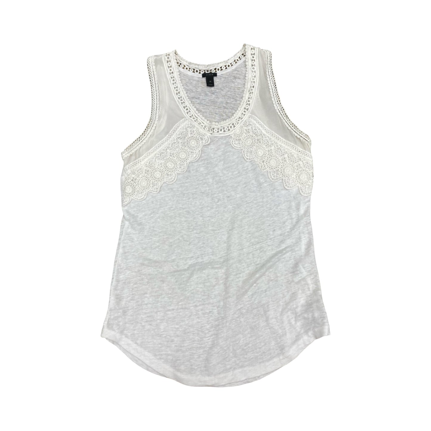 Top Sleeveless By J. Crew In White, Size:Xs