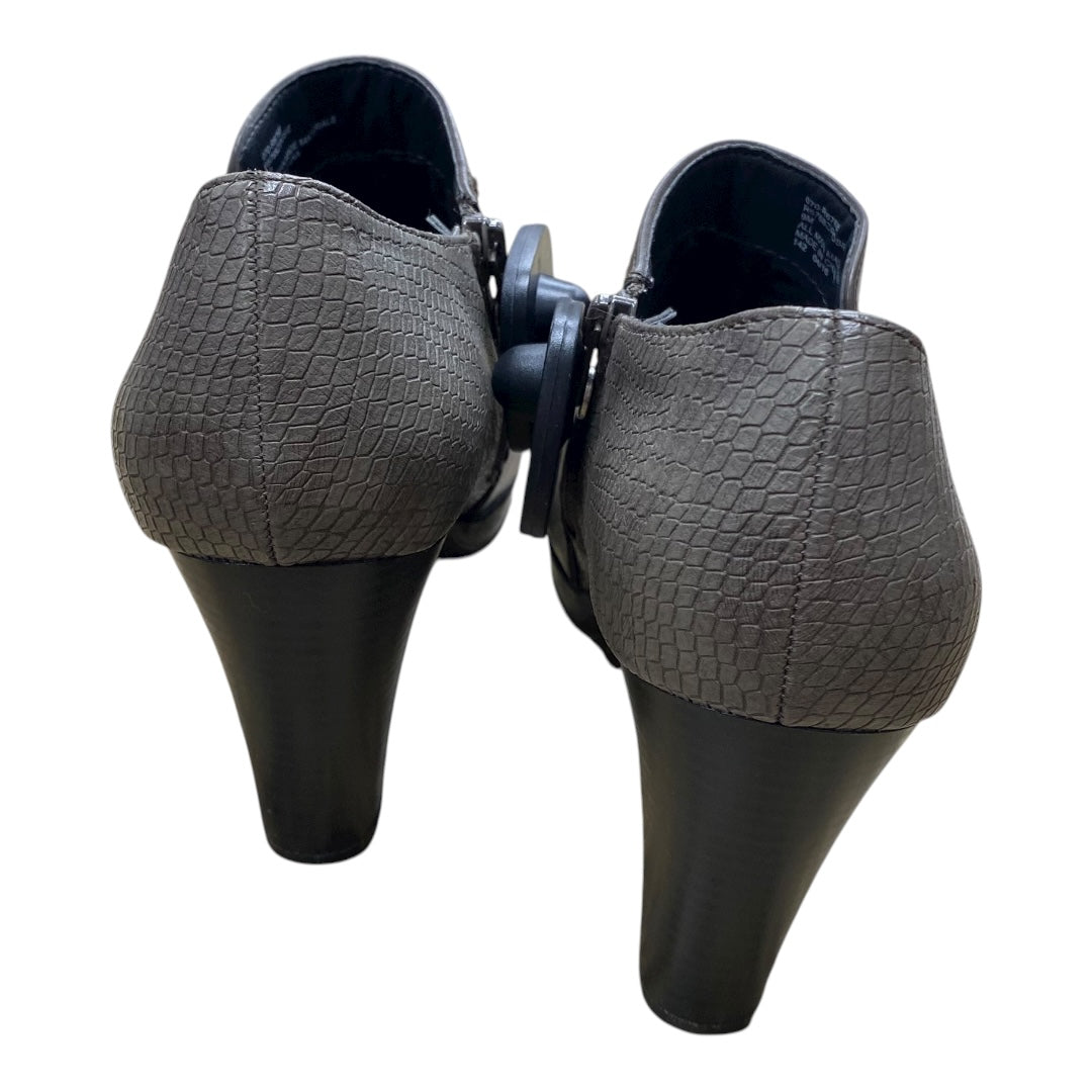 Boots Ankle Heels By Rialto In Taupe, Size:9