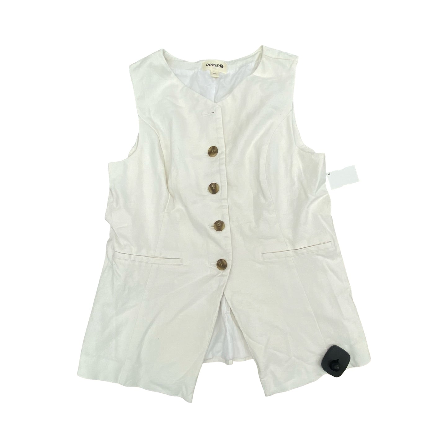 Vest Fleece By Open Edit In White, Size:M