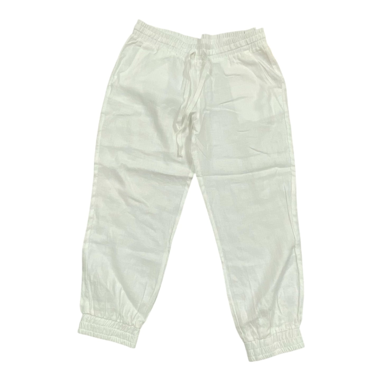 Pants Linen By Cloth & Stone In White, Size:M
