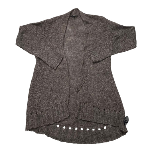 Sweater Cardigan Designer By Eileen Fisher In Brown, Size:Xs