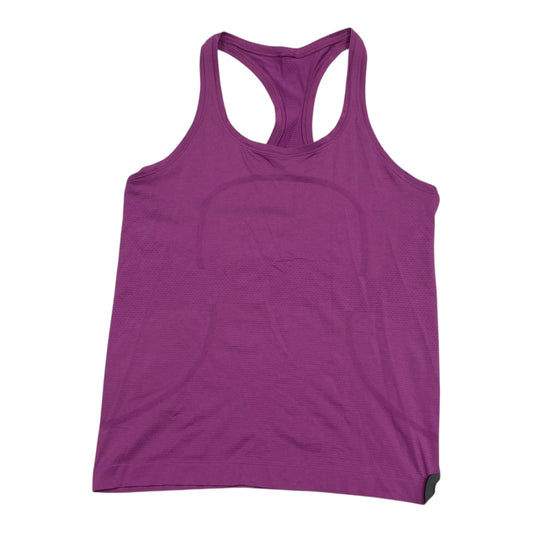 Athletic Tank Top By Lululemon In Purple, Size:10
