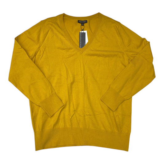 Sweater By Banana Republic In Yellow, Size:L