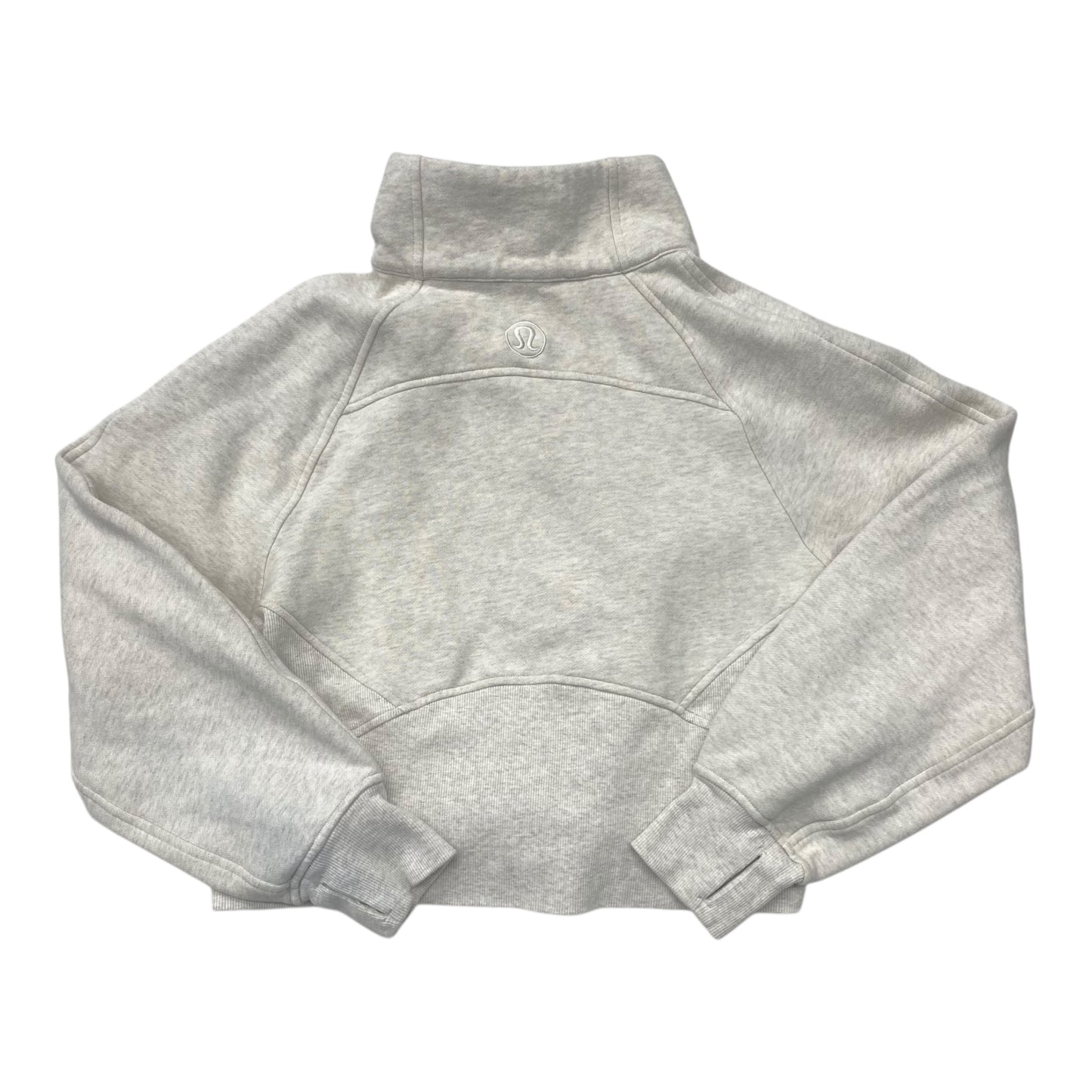 Athletic Sweatshirt Collar By Lululemon In Grey, Size:Xs