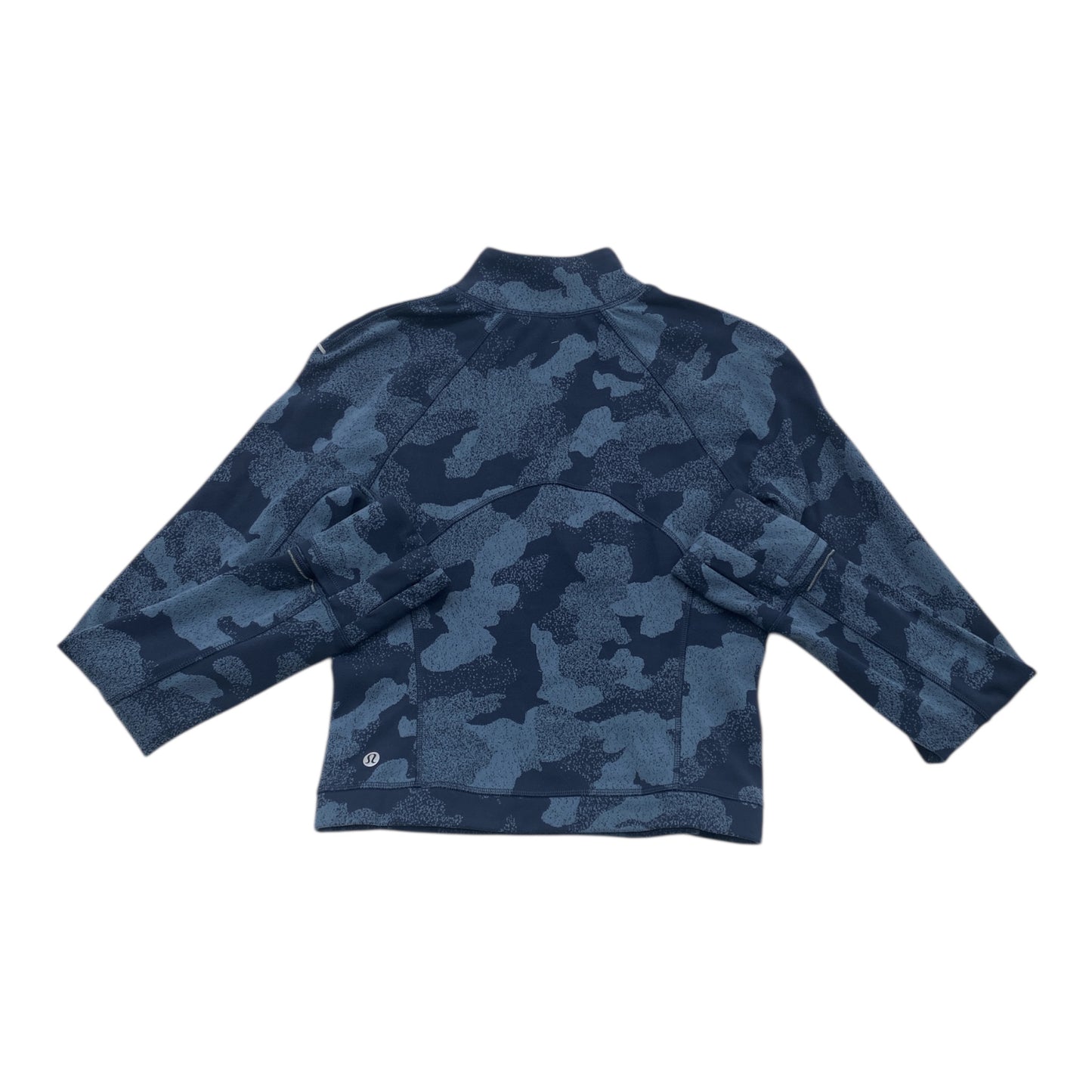 Athletic Top Ls Collar By Lululemon In Navy, Size:6