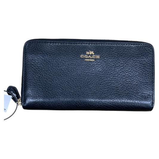 Wallet Designer By Coach In Black, Size:Large