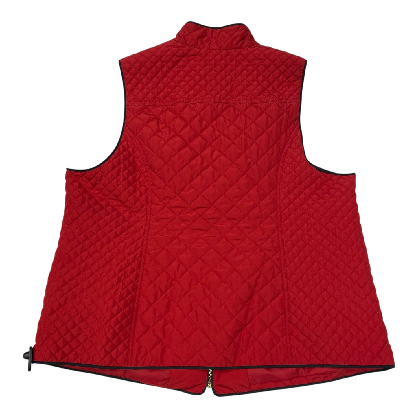 Vest Puffer & Quilted By Charter Club In Red, Size:3X