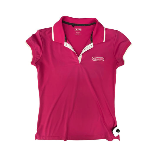 Athletic Top Ss By Adidas In Pink, Size:S