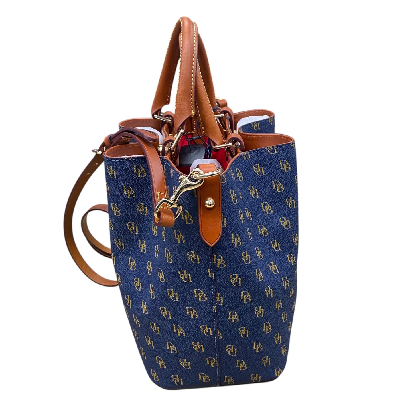 Handbag Designer By Dooney And Bourke In Navy, Size:Medium
