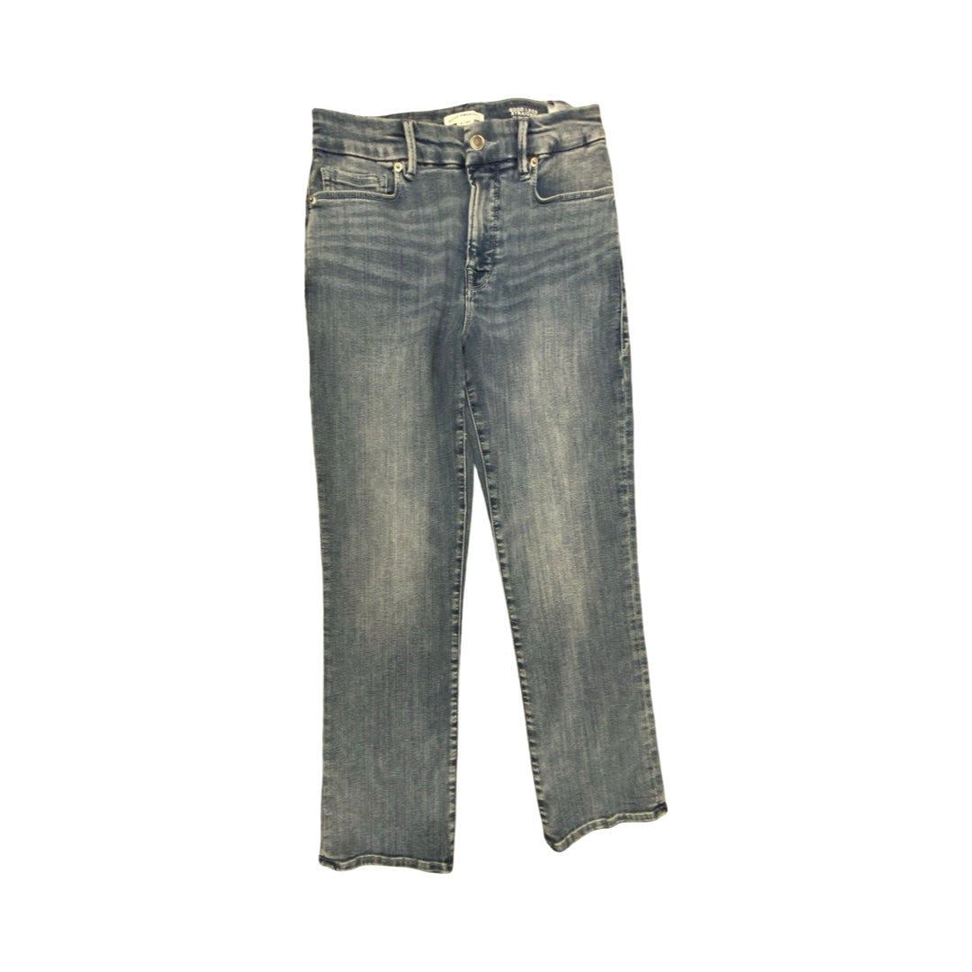 Jeans Straight By Good American In Blue Denim, Size:4