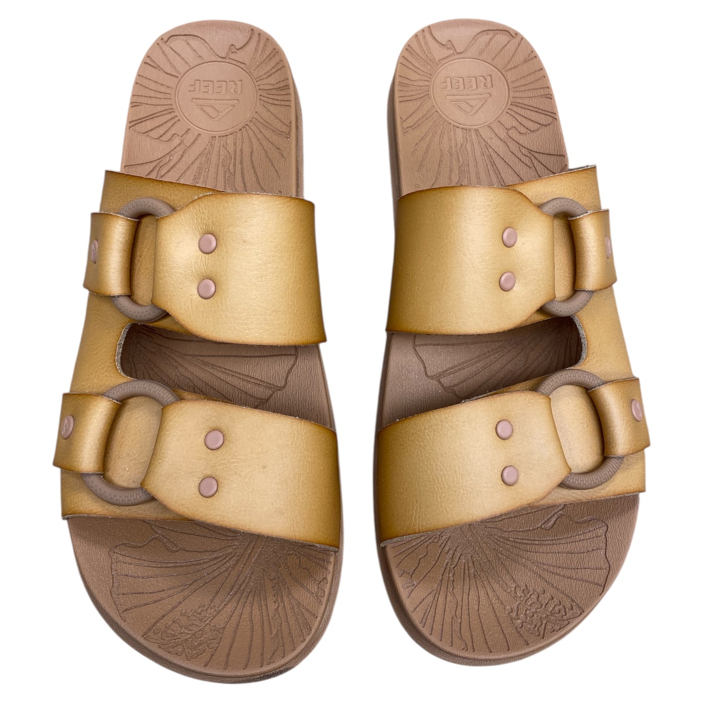 Sandals Flats By Reef In Brown, Size:8