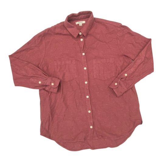Top Ls By Madewell In Maroon, Size:S
