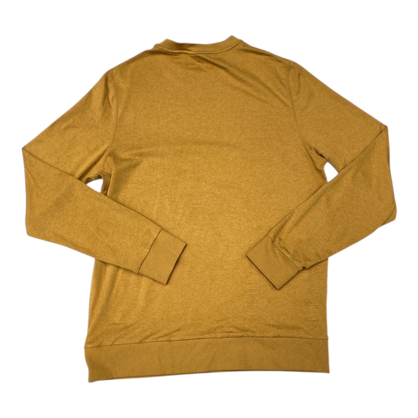 Athletic Top Ls Crewneck By Vuori In Gold, Size:M