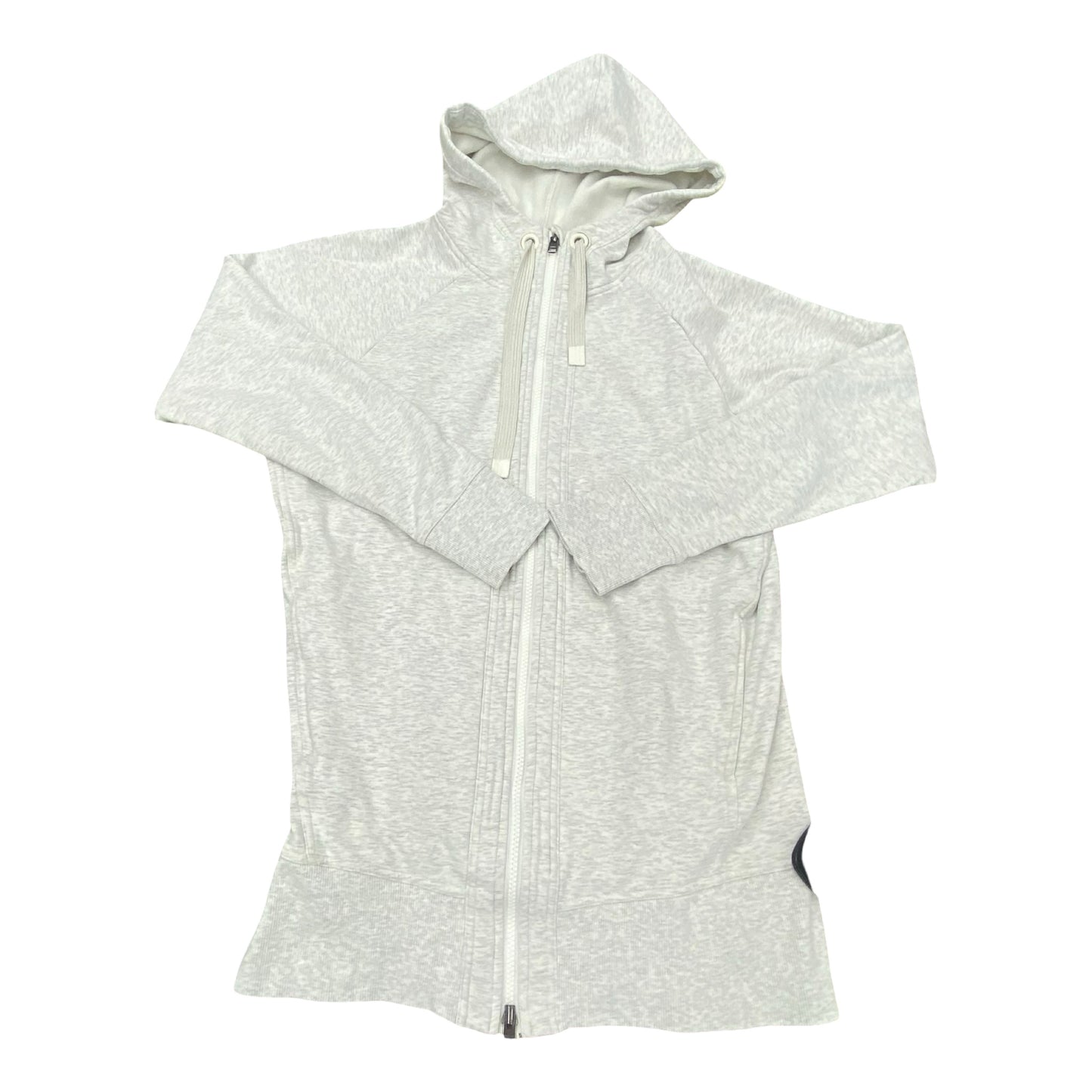 Athletic Jacket By Athleta In White, Size:M