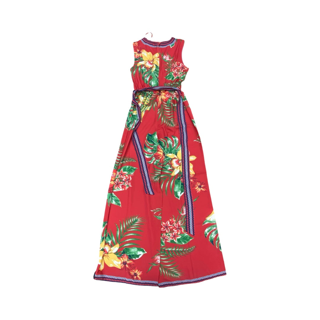 Jumpsuit By Flying Tomato In Green & Red, Size:Xs