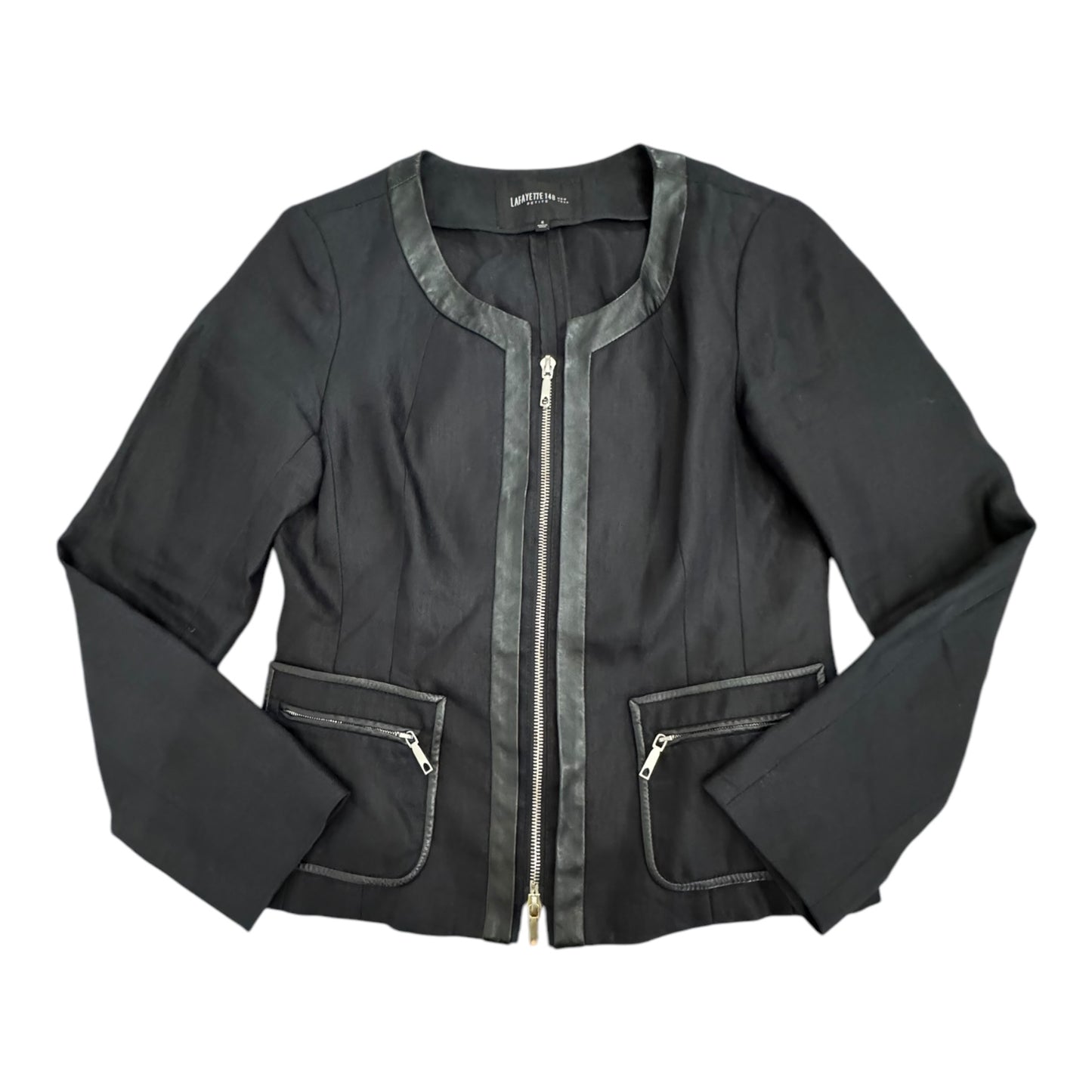 Blazer Designer By Lafayette 148 In Black, Size:S