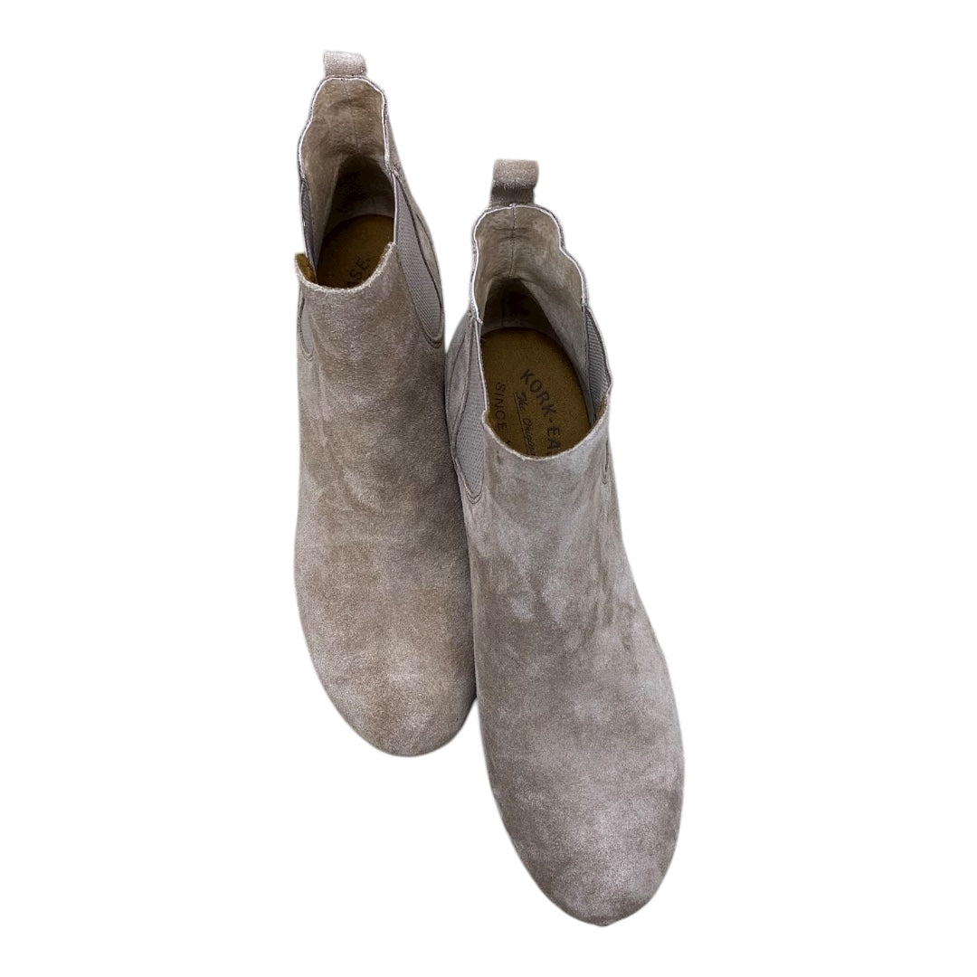 Boots Ankle Heels By Kork Ease In Brown, Size:10