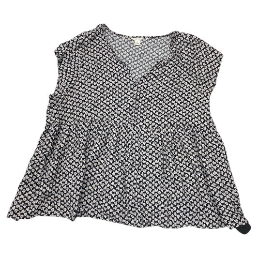 Top Ss By Caslon In Floral Print, Size:3X