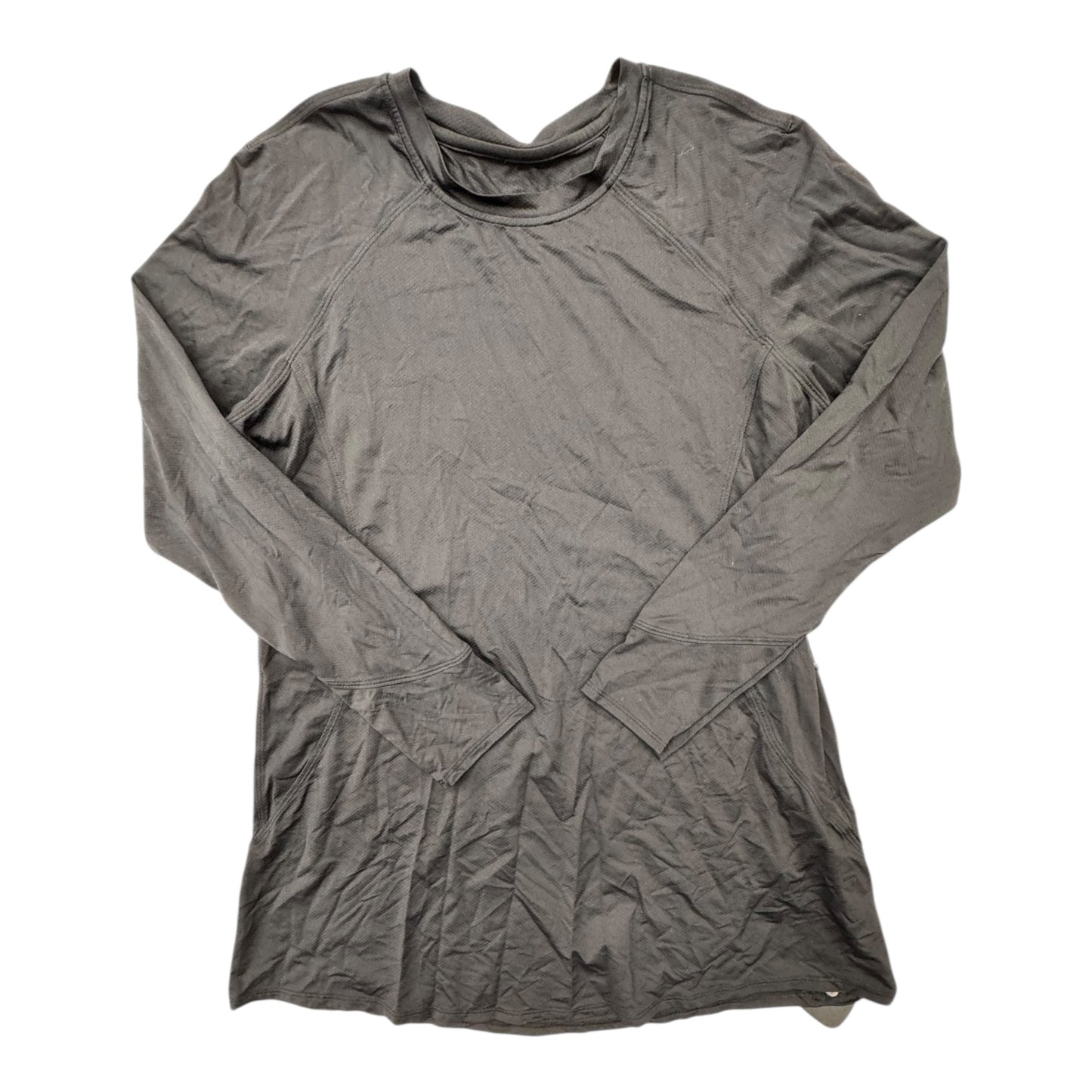 Athletic Top Ls Crewneck By Lululemon In Black, Size:M