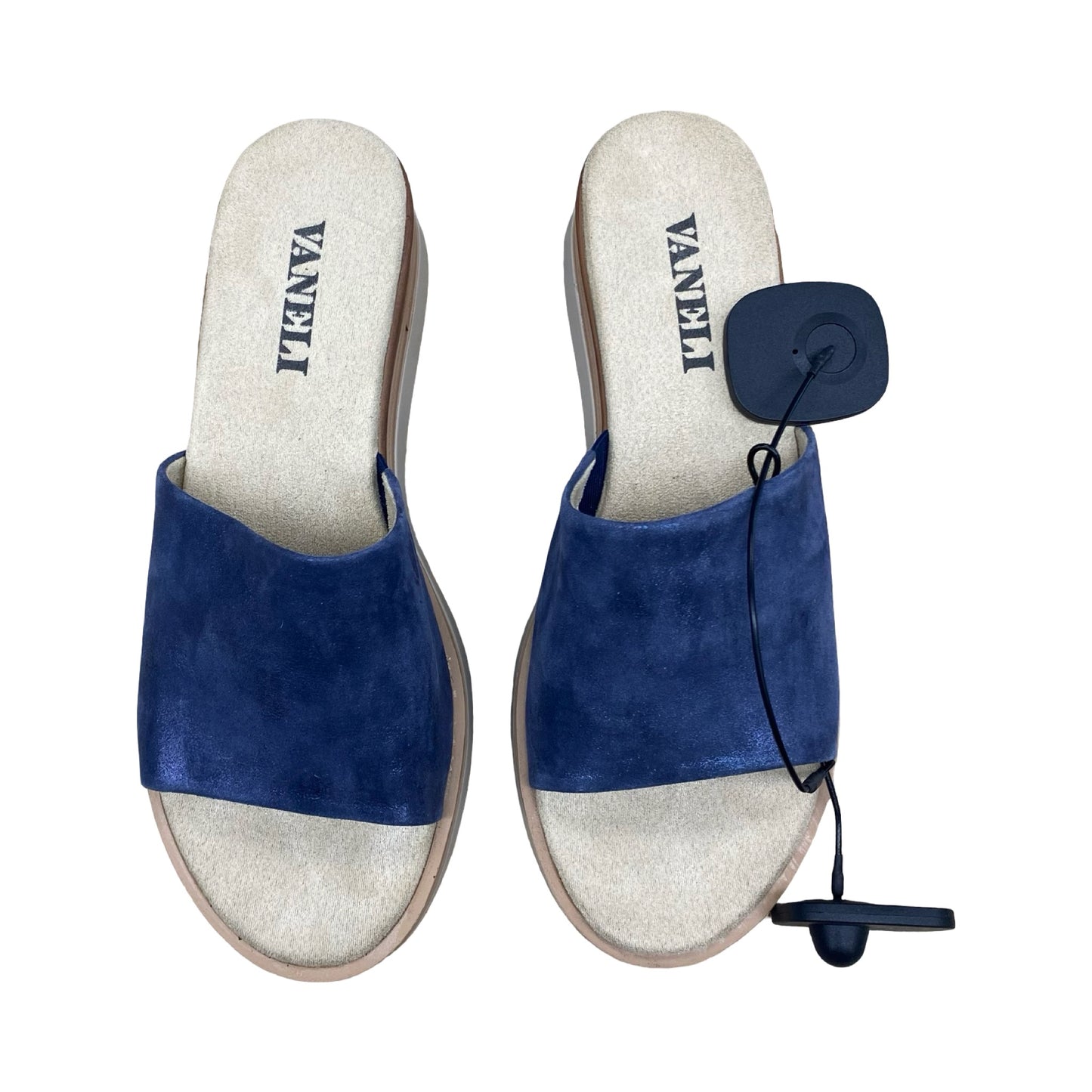Sandals Flats By Vaneli In Blue, Size:8.5