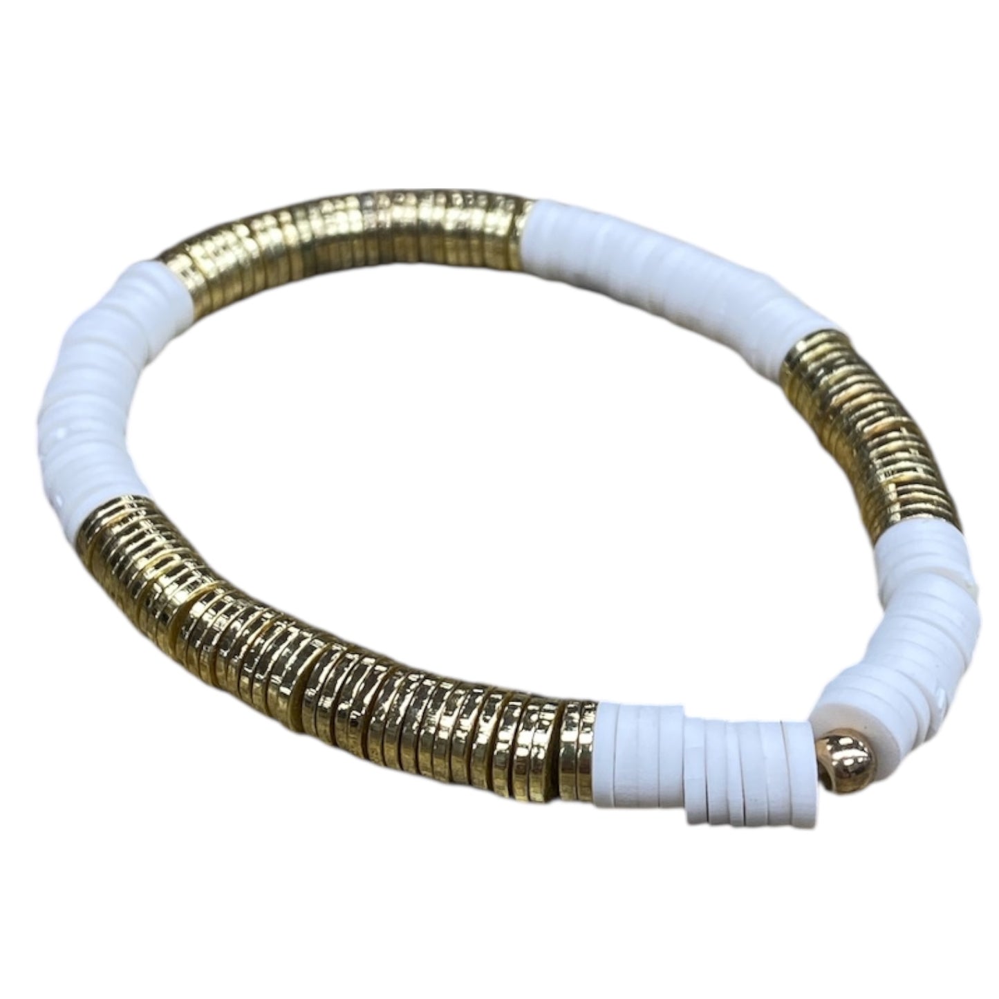 Bracelet Set By Cmc In Gold & White, Size:02 Piece Set