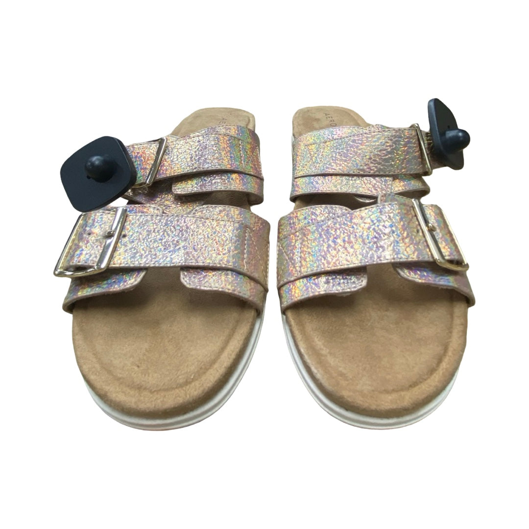 Sandals Flats By Aerosoles In Gold, Size:11