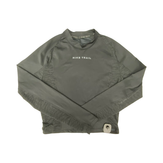 Athletic Top Ls Crewneck By Nike In Black, Size:L