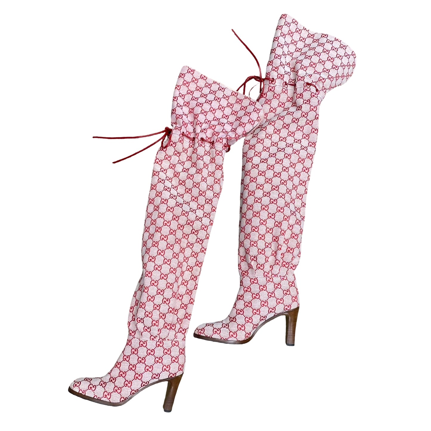 Boots Luxury Designer By Gucci In Multi, Size:8 (eu38)