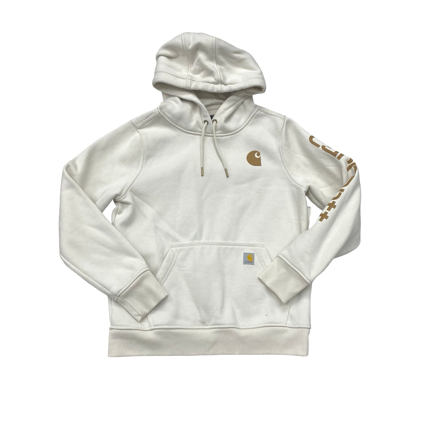 Sweatshirt Hoodie By Carhartt In Ivory, Size:S