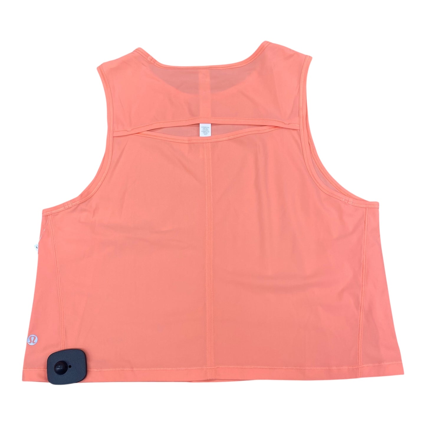 Athletic Tank Top By Lululemon In Coral, Size:8