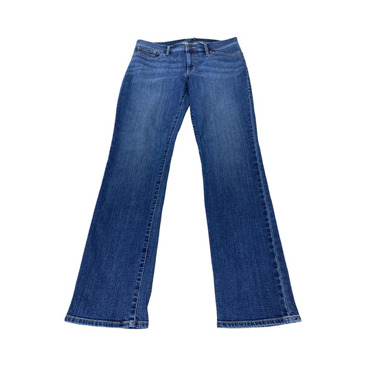 Jeans Straight By Lauren By Ralph Lauren In Blue Denim, Size:12