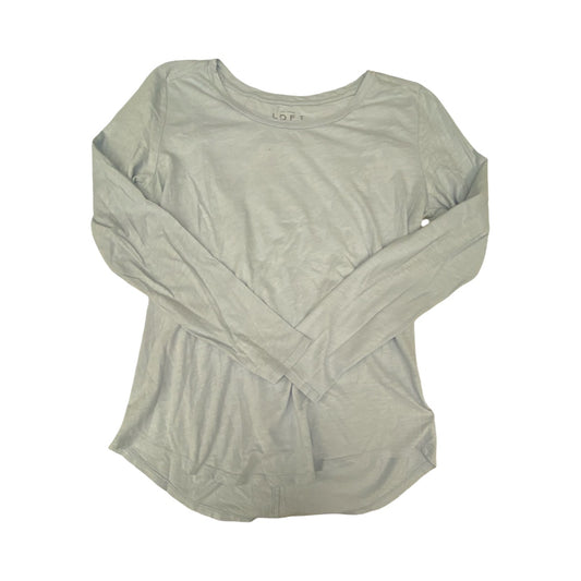 Top 3/4 Sleeve Basic By Loft In Blue, Size:M
