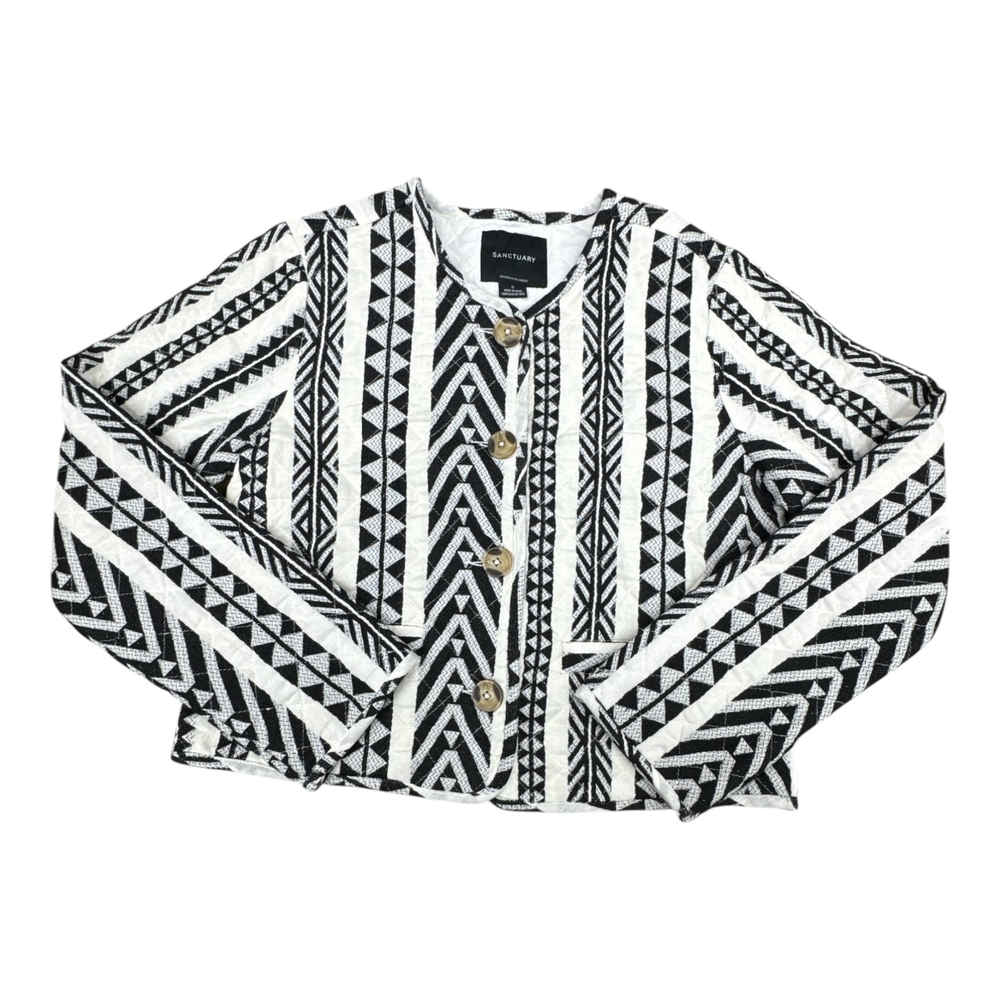 Blazer By Sanctuary In Black & White, Size:S