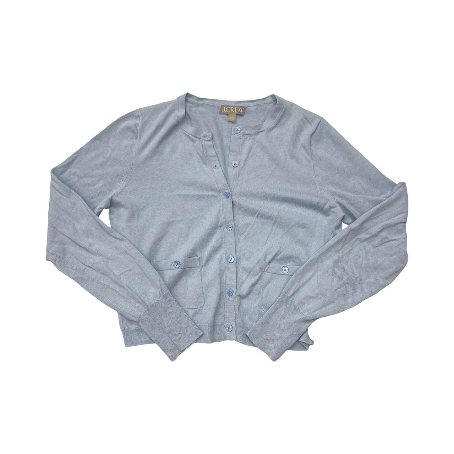 Sweater Cardigan By J. Crew In Blue, Size:Xs