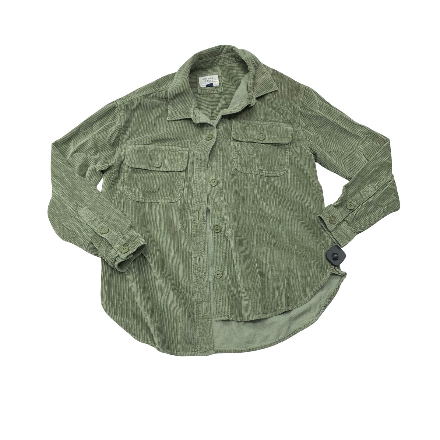 Jacket Shirt By American Eagle In Green, Size:S