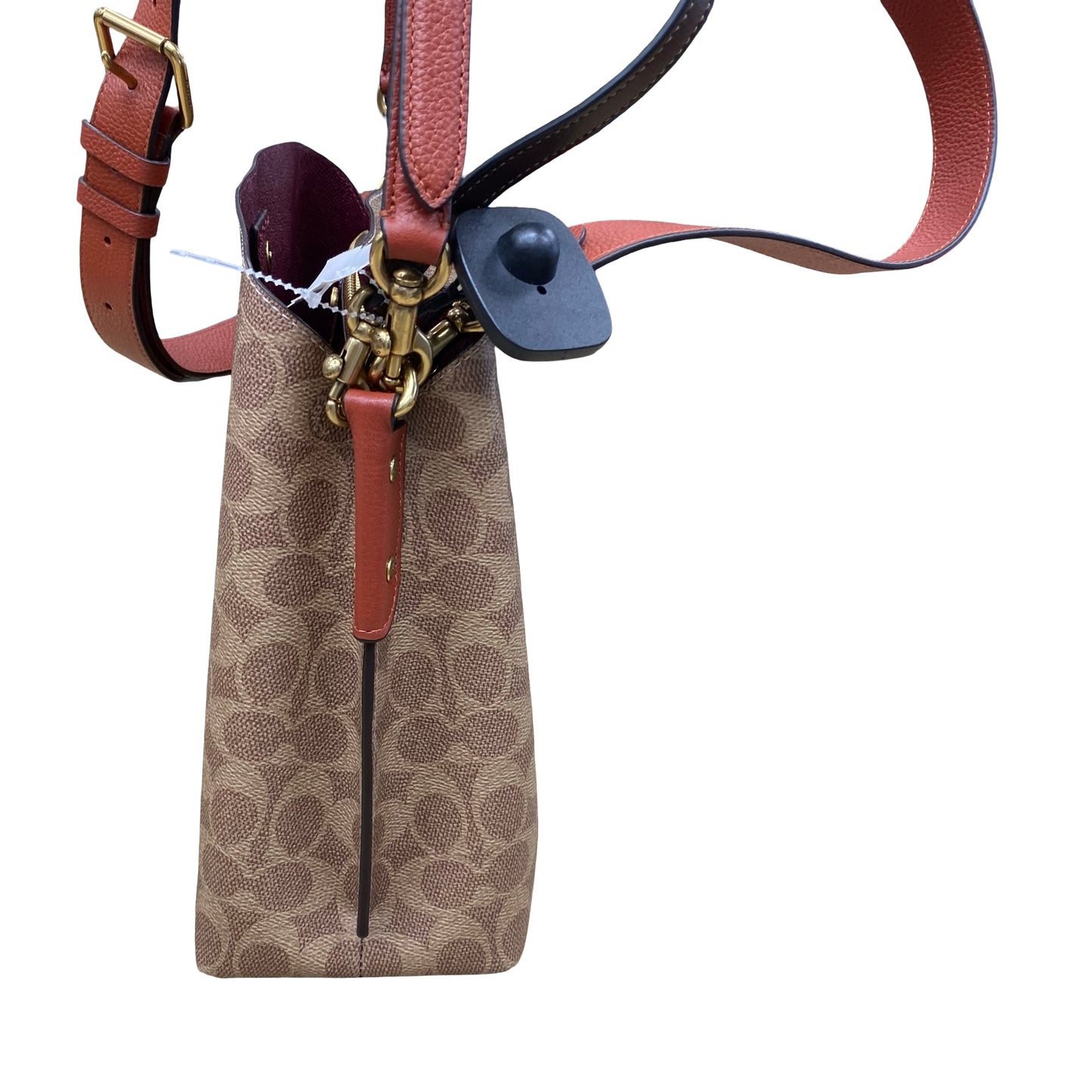 Handbag Designer By Coach In Brown, Size:Medium