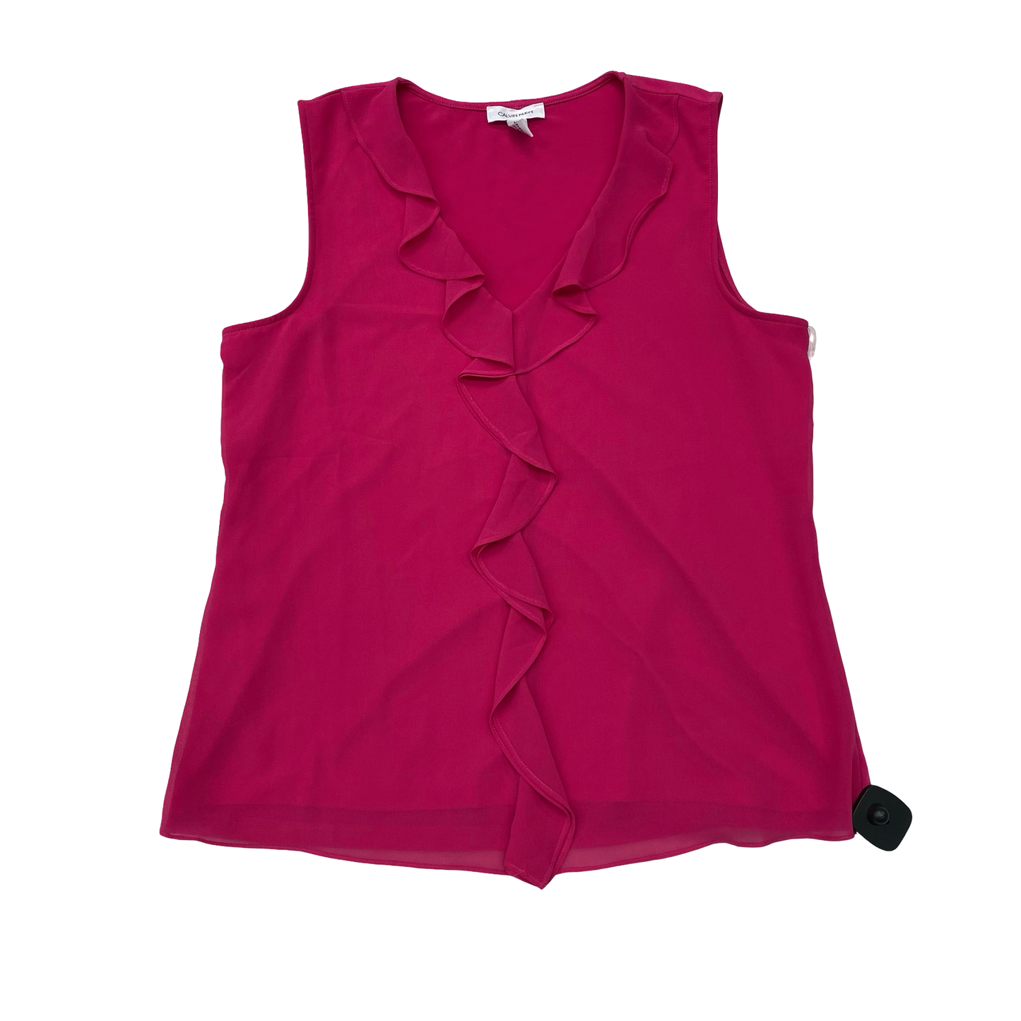 Top Sleeveless By Calvin Klein In Pink, Size:M