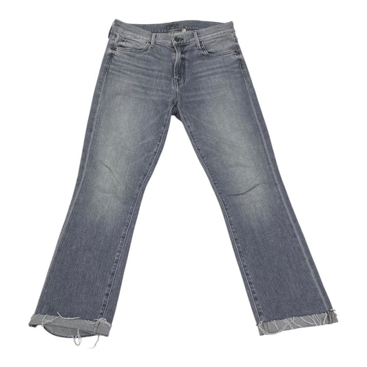 Jeans Straight By Mother In Grey Denim, Size:6
