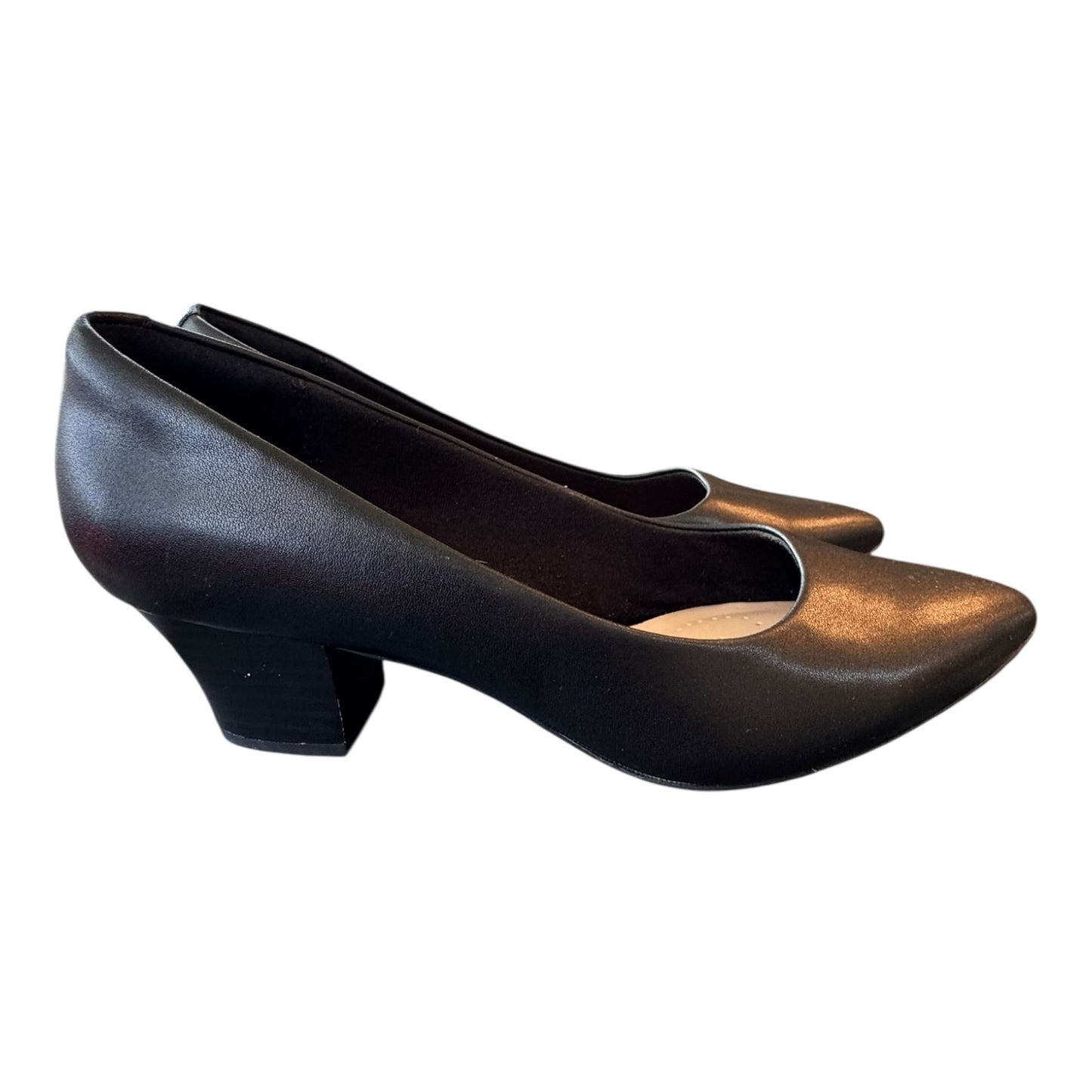Shoes Heels Block By Clarks In Black, Size:10