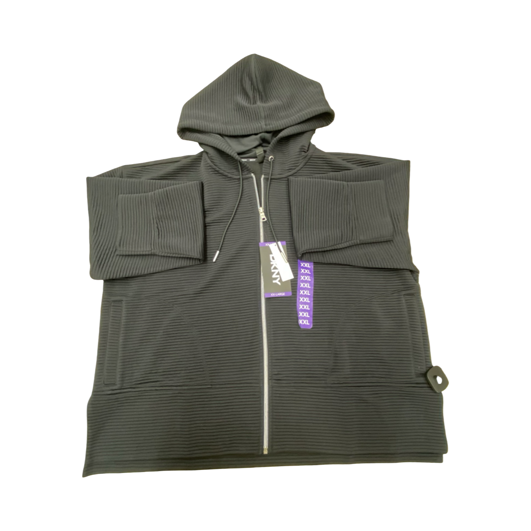 Sweatshirt Hoodie By Dkny In Black, Size:Xxl