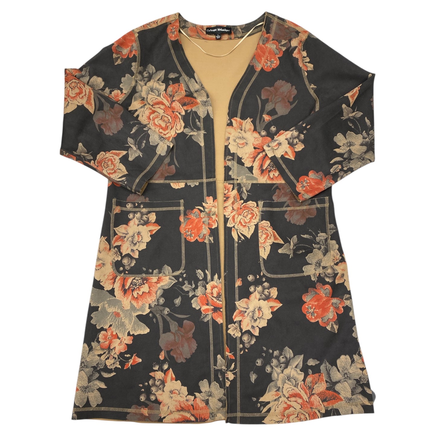 Cardigan By Catherine Malandrino In Floral Print, Size:L