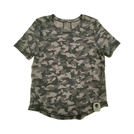 Athletic Top Ss By Lululemon In Black, Size:S