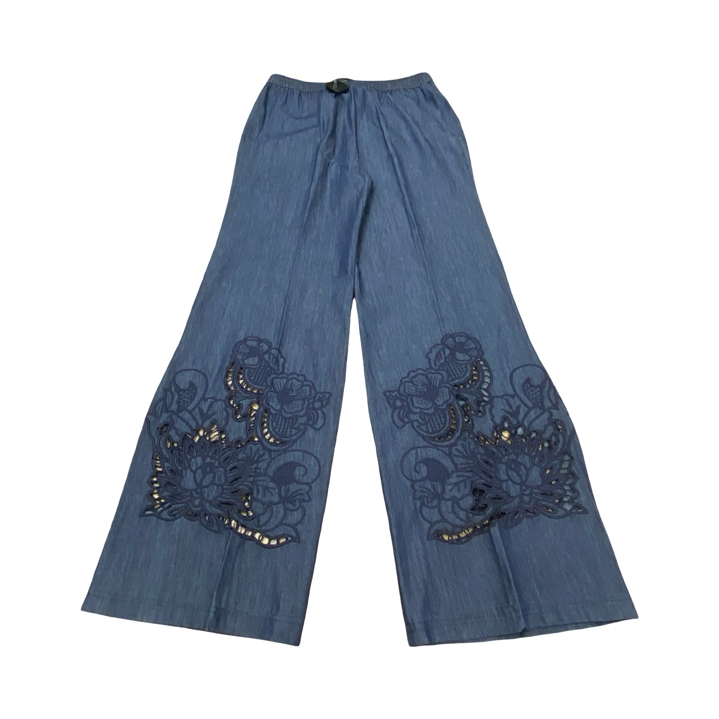 Pants Designer By Johnny Was In Blue Denim, Size:S