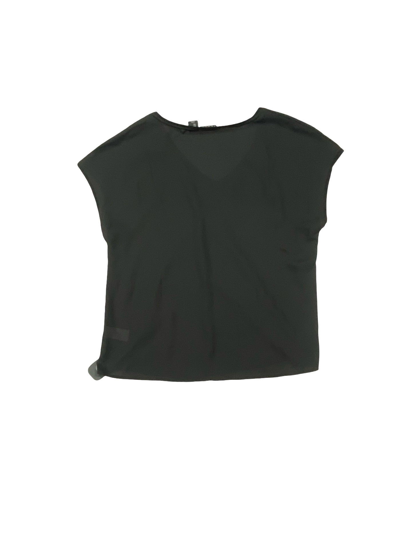Top Sleeveless By Tahari In Black, Size:L