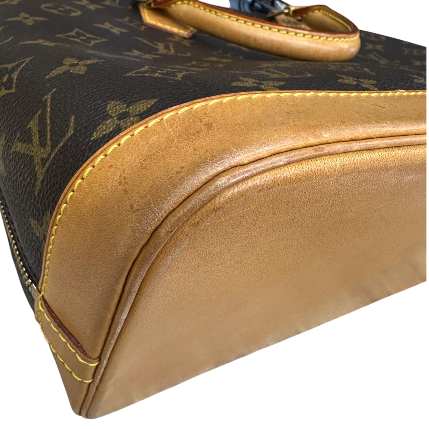 Handbag Luxury Designer By Louis Vuitton In Brown, Size:Medium