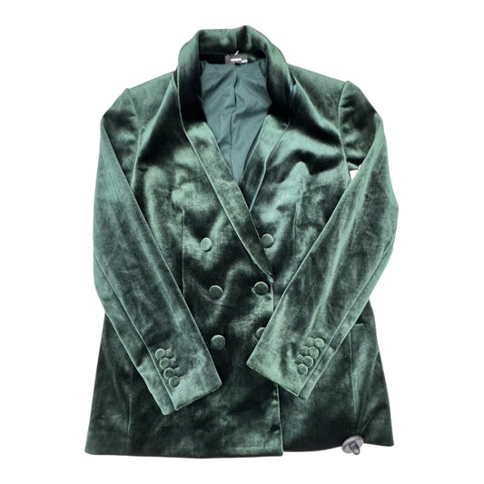 Blazer By Express In Velvet Green, Size:M