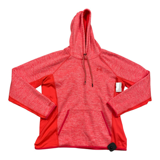 Athletic Sweatshirt Hoodie By Under Armour In Orange, Size:L